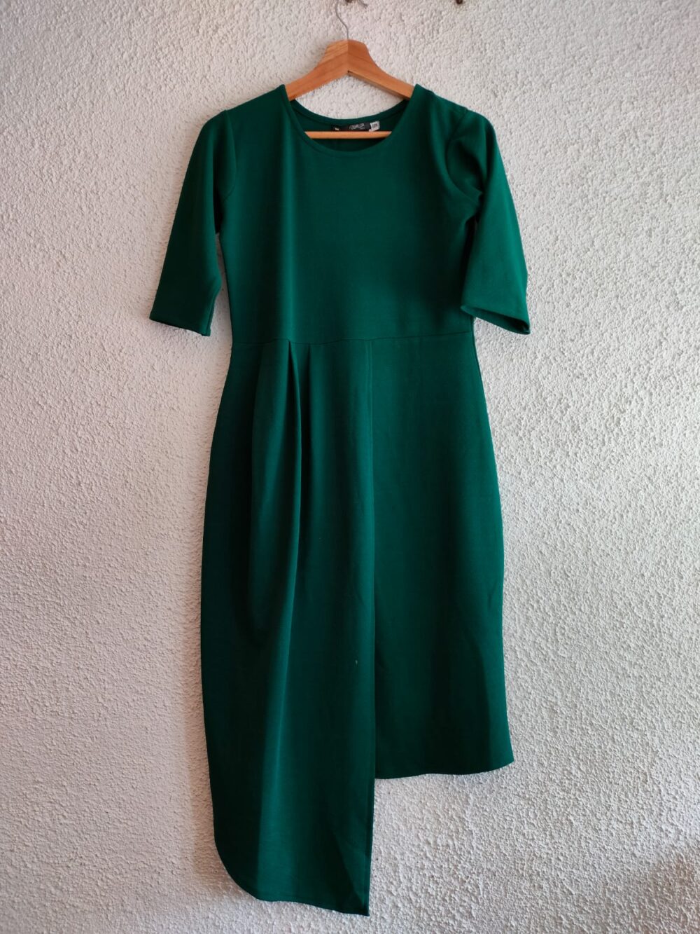 GREEN ASYMMETRICAL DRESS - Image 2