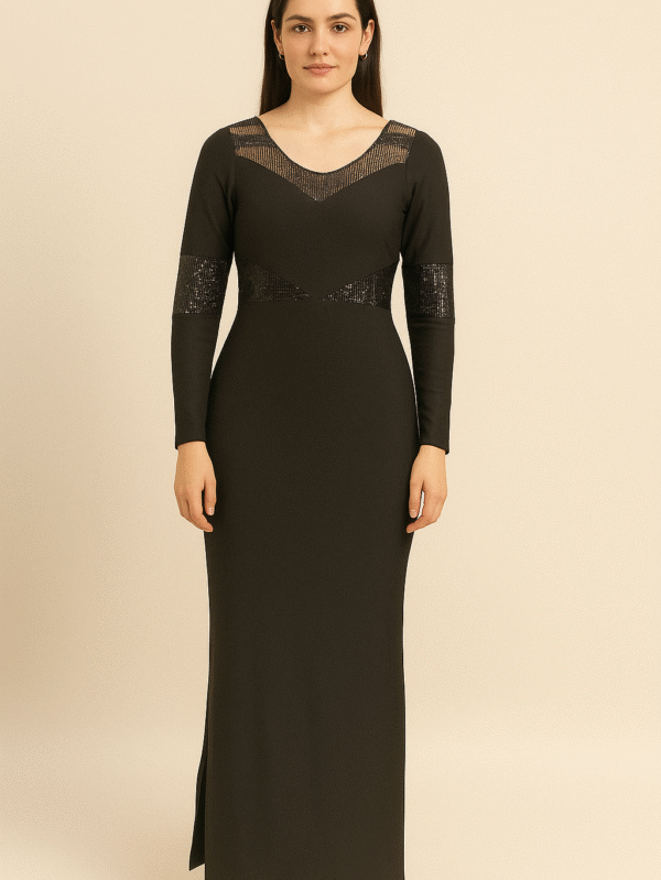 BLACK MESH PANEL BODYCONE