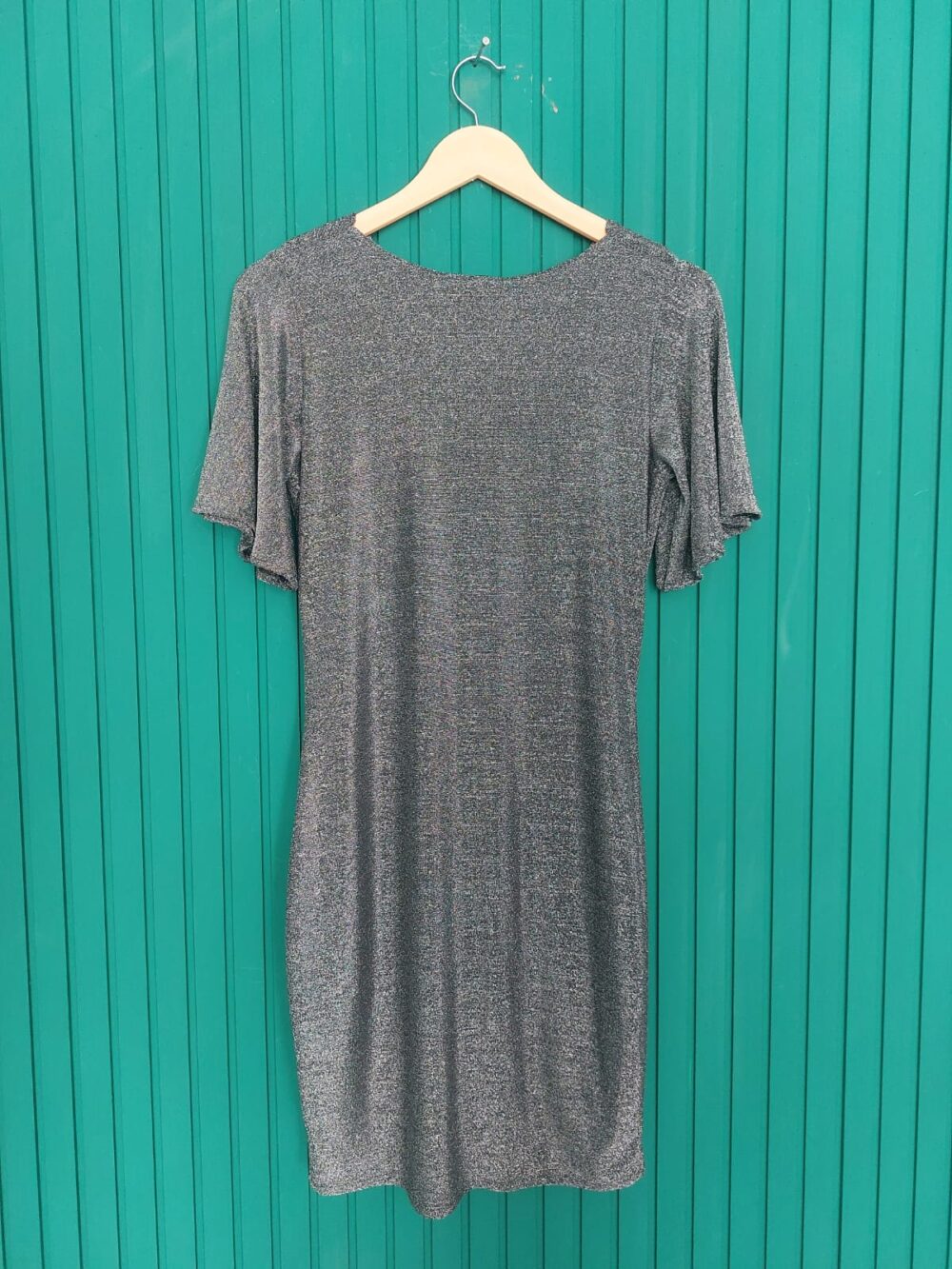 COWL NECK SHORT DRESS - Image 3